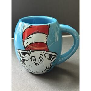 Dr Seuss Cat In The Hat Blue Cup Mug Vandor 18oz Microwave Dishwasher Safe New